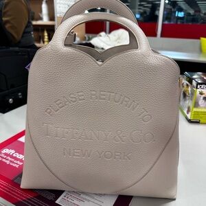 Tiffany & Co Large Please Return To Tiffany Crossbody Tote Bag - Taupe/Sand Rare